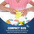 Constructive Playthings Translucent Pattern Blocks, STEM Toys, Light Table Manipulatives, Set of 147 Blocks