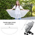 Mosquito Net for Stroller - Encrypted Full Cover with Double Zipper, Breathable & Foldable Netting