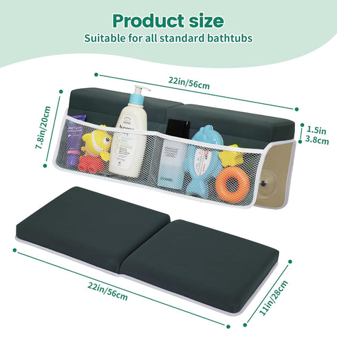 Elbow Set, Elbow Comfortable Baby Bath Kneeler and Rest Pad Thick Memory Foam Bath Kneeling Pad with Support, Baby