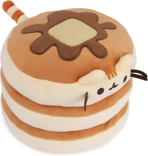 GUND Pusheen The Cat Pancake Squisheen Plush, 6” Squishy Toy Stuffed Animal for Ages 8 and Up, Brown