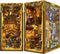 CUTEBEE Book Nook Kit, DIY Miniature House Magic Dollhouse for Adults Teens, Beasts Alley Model with LED Light