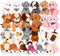 Niceup 24PCS Adopt a Puppy Party Favors Kids Mini Plush Dog Non-candy Easter