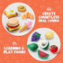 JOYIN 50 Piece Set of Kitchen Toys, Dinnerware, Fruits, Vegetables for Children Educational Learning Toy