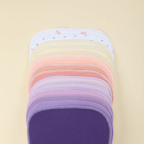19" 9", 14-Pack Muslin Burp Cloths x Baby Burping Clothes, Large Extra Soft Absorbent for Unisex Newborn Boys