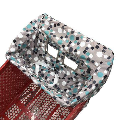 Pozico 2-in-1 Shopping Cart Cover for Baby High Chair Cover, Grocery Cart Cover, Machine Washable with Portable Cloth