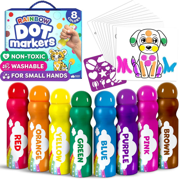 Dot Markers For Toddlers 1-3 - Dot Art Paints Washable For Kids