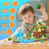 Set, 4-8, 5-7, 8-12, 3+ Magnetic Blocks, Forest Animals Magnet World Magnetic Building Cubes for Boys Girls Age STEM