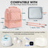 Willow/Eufy/Elvie/Spectra/Medela/Momcozy M5/S12 Pack, RAINSMORE Wearable Breast Pump Bag, Pro, Breast Milk Cooler