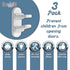 3 Pack Door Lever Baby Safety Lock, Child Proof Door Handle Lock with 3M Adhesive for Baby Proofing