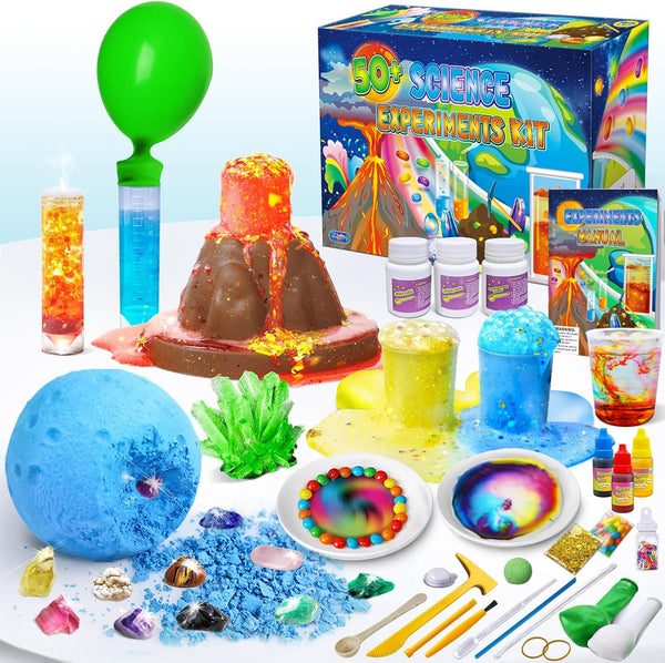 UNGLINGA 50+ Science Lab Experiments Kit for Kids, STEM Activities Educational Scientist Toys Gifts for Boys Girls