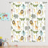 42W 63H Inch MESHELLY Kids Safari Curtains X Rod Pocket Cute Cartoon Animals Baby Boy Nursery Bedroom Decor Woodland