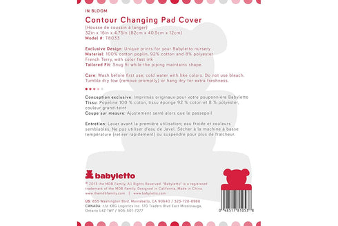 Babyletto Changing Pad Cover - In Bloom Design