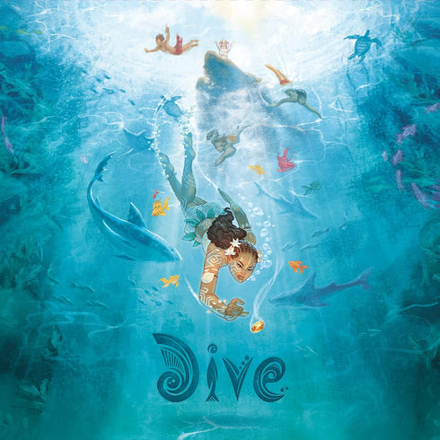 Sit Down! 23 1-4 20-30 8+ Dive Board Game - Unique Transparent Ocean Cards, Push Your Luck, Catch a Ride on a Sea