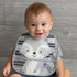 Neat Solutions 2 Pack Water Resistant Toddler Bib Set - Multi Bear & Raccoon