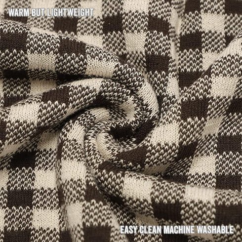100% Checkered Baby Blanket for Baby Boys & Girls - Soft Fine Cotton Quilt Receiving Swaddle Stroller Nursery Bed