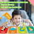 50 PCS Kid First Cognitive Flashcards, Double Sided Colorful Cards for Pre-K Learning Tool