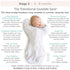 Set, 3-6 Amazing Baby Gift Watercolor Roses and Soft Pink, Mo Transitional Swaddle Sack with Arms Up Half-Length