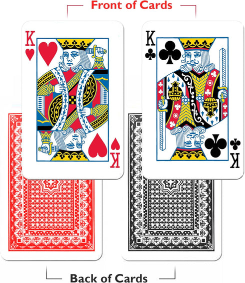Olives 1 Playing Cards - 2 Pack of Waterproof Standard Poker Cards, Large Premium Joker Cards