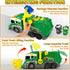 Set 3 4 5 6 7 8, Large Garbage Truck Toy for Boys Ages Kids Trash Truck with Sound, Light, Dumpster, Trash Bins