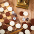 30 Pieces Backgammon Checkers - 1.25 Inch Replacement Game Pieces with 5 Dice & Storage Pouch