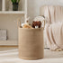 58L Jute Rope Laundry Hamper Basket by YOUDENOVA, Tall Laundry Basket, Baby Nursery Hamper for Blanket Storage