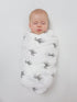 46x46 inches, Amazing Baby - Sensory Muslin Swaddle Blanket, Premium Cotton, XLarge Zebra, Black and White for Baby