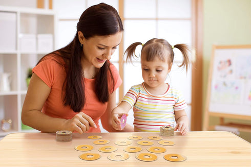Genuine Fred Glazed and Confused Donut Memory Game - Includes 48 Donuts with 24 Toppings, Great Family Game