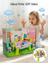 1-3 Summer Playset OKPOW Water Table for Toddlers with Pump: Play Sink with Running Water for Outdoor Indoor Activity