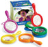 6 3+ Learning Resources Jumbo Magnifiers - Pieces, Ages Toddler Learning Toys, Exploration Toys for Kids, Magnifiers