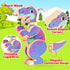 3-5,Wooden Dinosaur Toys for Kids Magnetic Dino Take Apart Building Blocks Toys for Fine Motor Skills & Creative