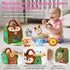 6 6-12 1-3 Soft Baby Sensory Toys - Squirrel Barn with Stuffed Zoo Animals - Rattles, Crinkles, Squeak, Mirror