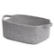 CHICVITA Small Woven Storage Basket for Gifting, Cute Decorative Rope Basket for Towels, Nursery, Dog, Grey