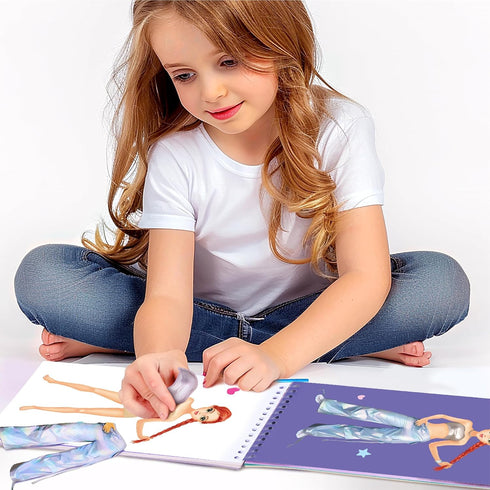 Sticker Dress Up Dancers, Sticker Activity Book for Kids, Learn Girls Fashion Design, Dress Up Games
