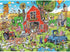 Cobble Hill 1000 Piece Puzzle - DoodleTown: Farmyard Folly - Sample Poster