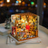 ROBOTIME DIY Miniature House Kit Miniature Dollhouse Kit Tiny House Kit for Adults Library House Kits Best Birthday