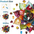 500 5MM 16.8 16.9inch MYS AUR Puzzles for Adults Pieces,Colorful Succulent Wooden Puzzles, Thick Unique Shaped Flower