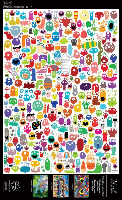 Buffalo Games Nicolas Gouny Many Mini Monsters 300 Piece Jigsaw Puzzle for Adults