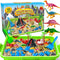 Sensory Bin, Dinosaurs Kit with Sensory Sand, Play Sand Pretend Play Beach