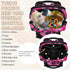 Shoblo Backpack Leopard Print Rosy Diaper Bag for Travel, Waterproof Diaper Bag with Insulated Bottle Pockets & USB
