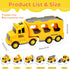 6 3-5-7, 3 4 5 6 7+ Construction Toy Trucks with Construction Vehicles, Sound Light Transport Carrier Truck