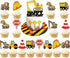 PEIQICHU Excavator Birthday Decorations Construction Birthday Party Decoration Supplies for Kids Truck Car Themed Happy
