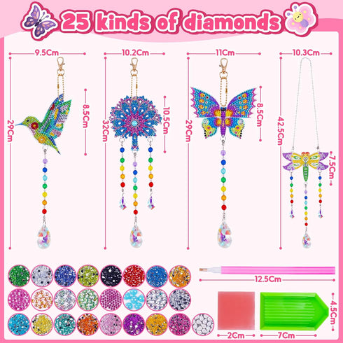 WethCorp Arts and Crafts for Kids Ages 8-12, Diamond Painting Kits for Boys Girls, Creative Art Activity for 6-12 Year