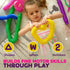 8-Pack 2026, Nutty Toys Jumbo Pop Tubes - XL Sensory Toys - Creative STEM Learning for Kids - Connect & Pop! Top ADHD