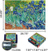 MaxRenard 1000 Pieces Jigsaw Puzzle for Adults, Van Gogh Irises Oil Painting Collection, Perfect Fit Artwork