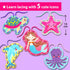 5 KRAFUN Beginner Mermaid Lacing Card Kit for Kids Arts & Crafts, Easy Mermaid, Animal Lacing Projects, Paper Lace