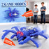 Nurcazo 3+, Wall Climbing Spider Remote Control Toy, RC Creepy Crawly Spider with LED Red Eyes, Climbs Walls