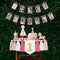 DESGLITAIR Baby First Birthday Party Decorations Pink High Chair Banner Crown Cake Topper