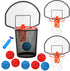 Meooeck 19 Pieces Trash Can Basketball Set - Clip on Hoop with Backboard & Mini Basketballs for Home