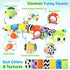 CAHILON 0-6 6-12 Tummy Musical Caterpillar Baby Toys Months, Multi-Functional Sensory Time Toys for Newborn Infants