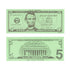 LEARNING ADVANTAGE Five Dollar Play Bills, Set of 100, $5 Paper Bills